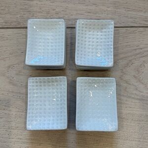 Crate & Barrel Mini Rectangle Dipping Dish | 12 Total